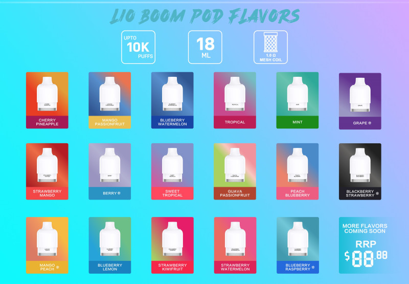 LIO BOOM 10000 PUFFS REPLACEMENT POD